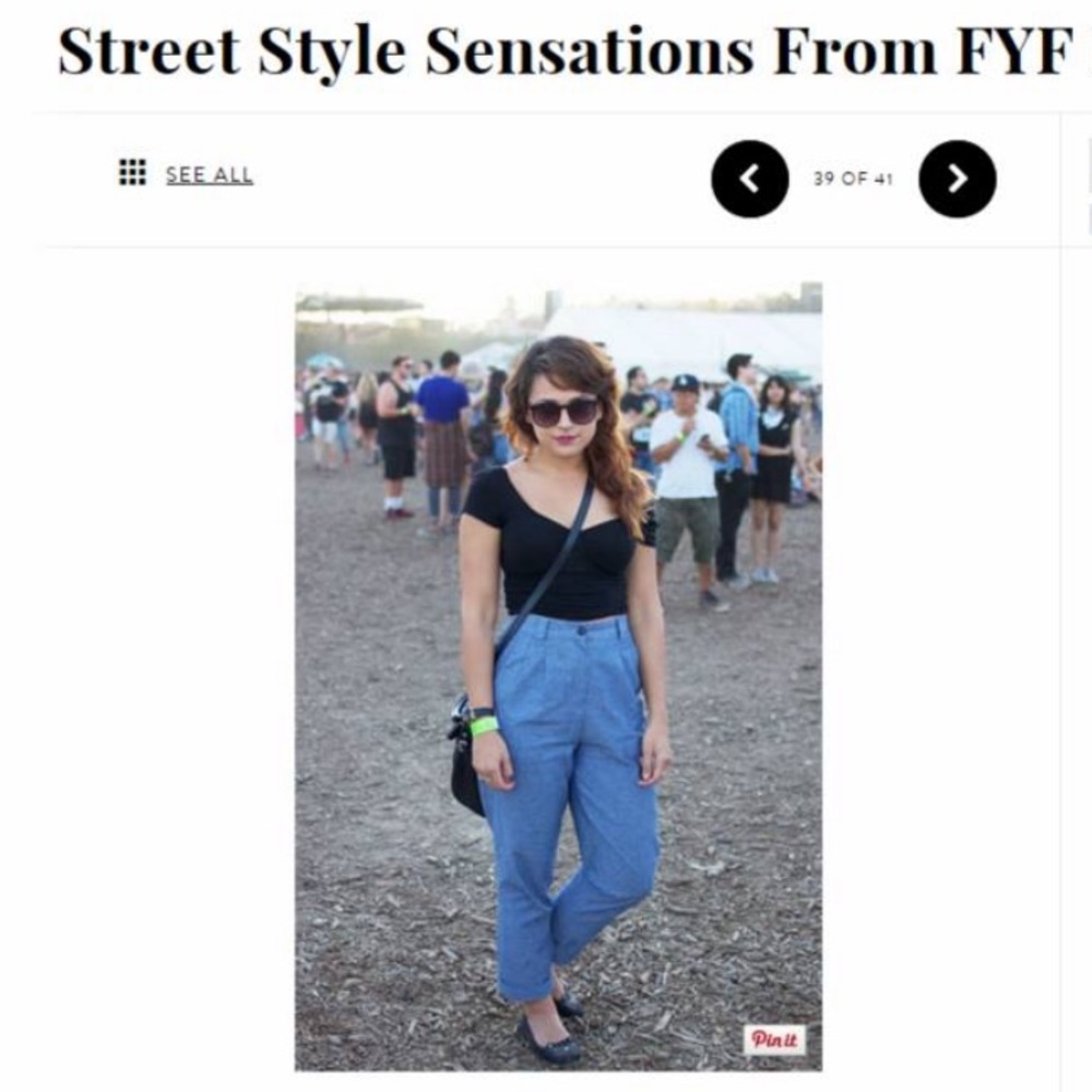 American Apparel High Waisted Chino Pants